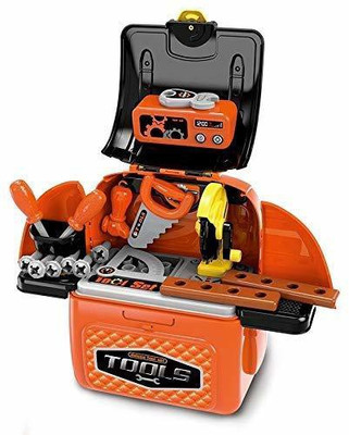 Jakas Mart Tool Set Toys for Kids, Pretend Playset, Role Play Engineer Workshop Tool Portable Tool Set Toy