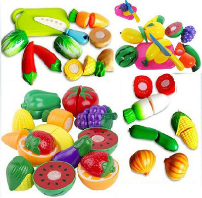ALLAMWAR Kitchen Food Play Toy Cutting Fruit Vegetable for Children