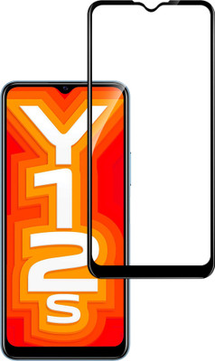 HUPSHY Edge To Edge Tempered Glass for Vivo Y12s(Pack of 1)