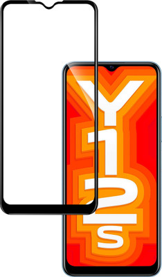 HUPSHY Edge To Edge Tempered Glass for Vivo Y12s(Pack of 1)