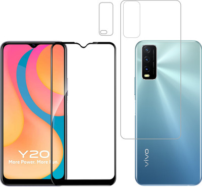 Vatsin Front and Back Tempered Glass for Vivo Y20i(Pack of 3)