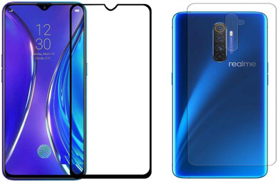 ELEF Front and Back Tempered Glass for Realme X2 Pro Front 11D Black Tempered Glass Back Flexible Trink(Pack of 2)