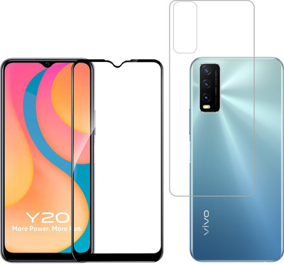 Ten To 11 Front and Back Tempered Glass for Vivo Y20(Pack of 2)