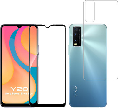Vatsin Front and Back Tempered Glass for Vivo Y20i(Pack of 2)