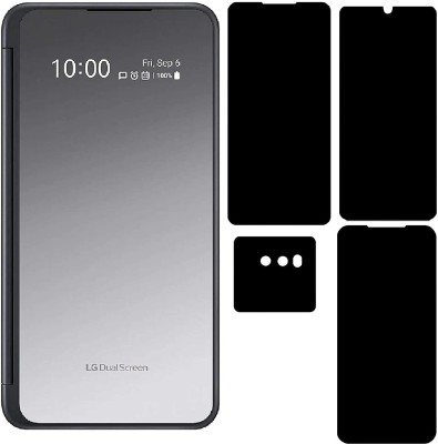 Prsky Front and Back Tempered Glass for LG G8X(Pack of 4)