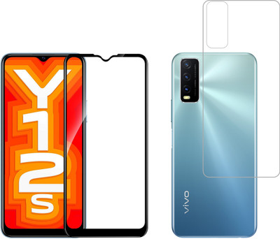 Ten To 11 Front and Back Tempered Glass for Vivo Y12s(Pack of 2)