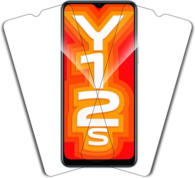 TINGTONG Tempered Glass Guard for Vivo Y12s(Pack of 2)
