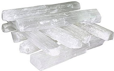 AIR9999 Selenite Crystal Rough Stones Sticks 150 gm White Decorative Showpiece  -  10 cm(Crystal, White)