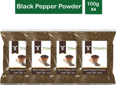 Trinetra Premium Quality Kali Mirch Powder (Black Pepper)-100gm (Pack Of 4)(4 x 100 g)