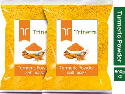Trinetra Premium Quality Haldi Powder (Turmeric)-500gm (Pack Of 2)(2 x 500 g)