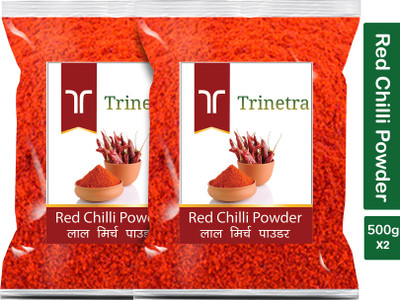 Trinetra Premium Quality Lal Mirch Powder (Red Pepper)-500gm (Pack Of 2)(2 x 500 g)