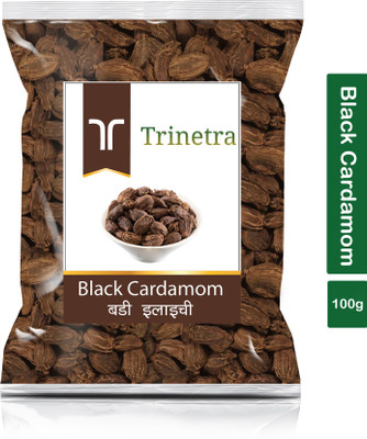 Trinetra Premium Quality Badi Elaichi (Black Cardamom)-100gm (Pack Of 1)(100 g)