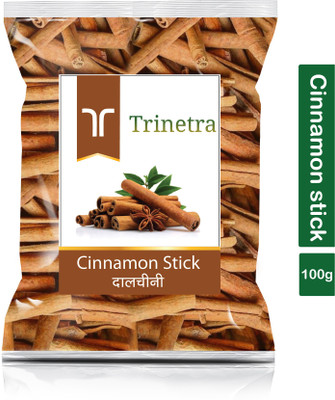 Trinetra Premium Quality Dalchini Sabut (Cinnamon Stick)-100gm (Pack Of 1)(100 g)