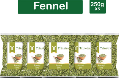 Trinetra Premium Quality Saunf (Fennel Seeds)-250gm (Pack Of 5)(5 x 250 g)