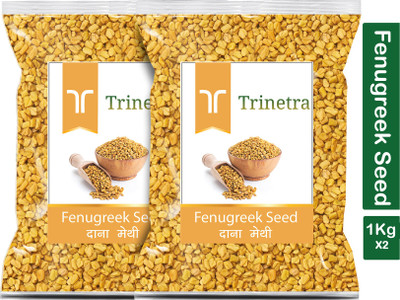 Trinetra Premium Quality Dana Methi (Fenugreek Seeds)-1Kg (Pack Of 2)(2 x 1000 g)