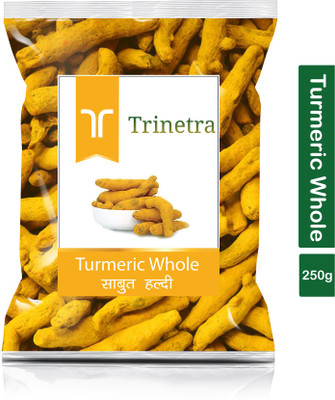 Trinetra Premium Quality Haldi Sabut (Turmeric)-250gm (Pack Of 1)(250 g)