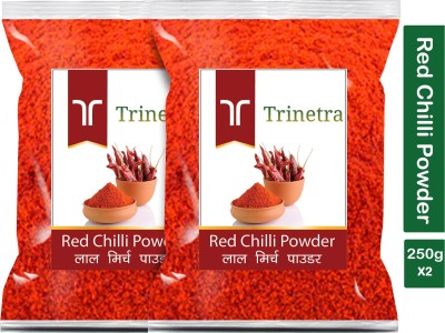 Trinetra Premium Quality Lal Mirch Powder (Red Pepper)-250gm (Pack Of 2)(2 x 250 g)