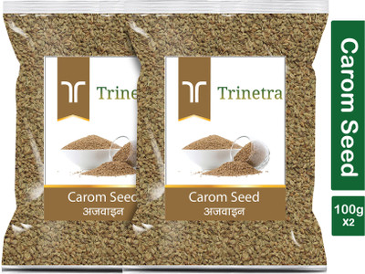 Trinetra Premium Quality Ajwain (Carom Seeds)-100gm (Pack Of 2)(2 x 100 g)