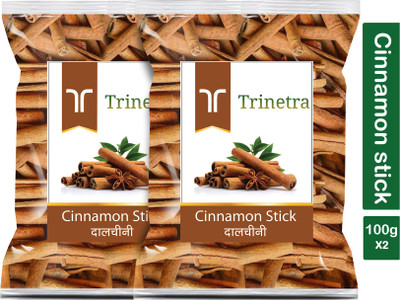 Trinetra Premium Quality Dalchini Sabut (Cinnamon Stick)-100gm (Pack Of 2)(2 x 100 g)