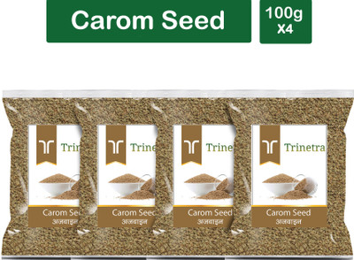 Trinetra Premium Quality Ajwain (Carom Seeds)-100gm (Pack Of 4)(4 x 100 g)
