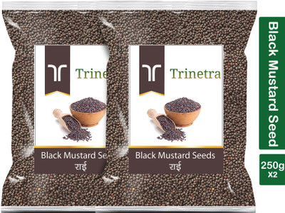 Trinetra Premium Quality Rai (Black Mustard Seeds)-250gm (Pack Of 2)(2 x 250 g)
