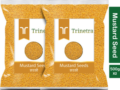Trinetra Premium Quality Sarson (Mustard Seeds)-500gm (Pack Of 2)(2 x 500 g)