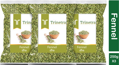 Trinetra Premium Quality Saunf (Fennel Seeds)-250gm (Pack Of 3)(3 x 250 g)