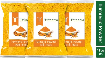 Trinetra Premium Quality Haldi Powder (Turmeric)-1Kg (Pack Of 3)(3 x 1000 g)