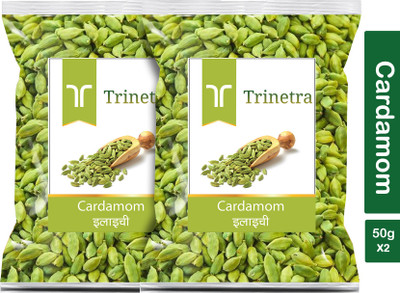 Trinetra Premium Quality Choti Elaichi (Green Cardamom)-50gm (Pack Of 2)(2 x 50 g)