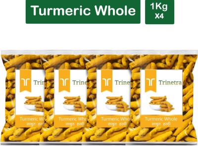 Trinetra Premium Quality Haldi Sabut (Turmeric)-1Kg (Pack Of 4)(4 x 1000 g)