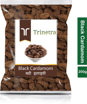 Trinetra Premium Quality Badi Elaichi (Black Cardamom)-200gm (Pack Of 1)(200 g)
