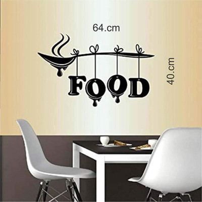 DICTON HUB 59 cm foodspoon_blk Removable Sticker(Pack of 1)