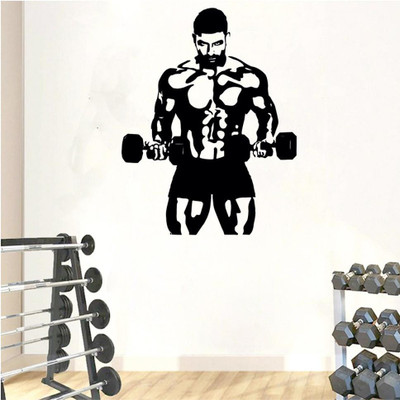 DICTON HUB 59 cm bodybuildmanblk1 Removable Sticker(Pack of 1)