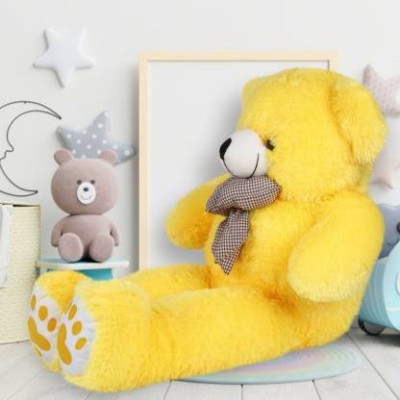 AANSHU TOYS soft and smart 3 feet (yellow) teddy bear gift for your love  - 91 cm(Yellow)