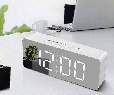 Rio Digital White Clock