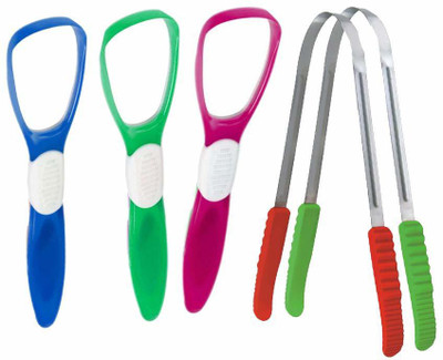 hinik Steel, Plastic Tongue Cleaner(Pack of 5)
