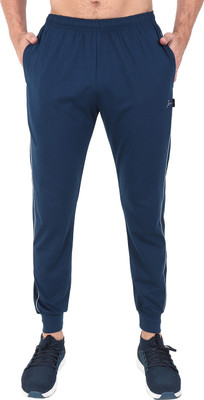 Zeffit Solid Men Dark Blue Track Pants