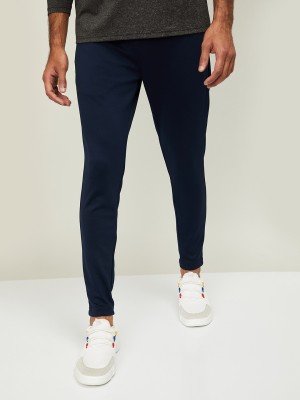 Kappa Solid Men Dark Blue Track Pants