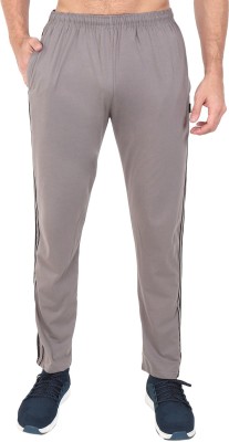 Zeffit Solid Men Silver Track Pants