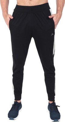 Zeffit Colorblock Men Black Track Pants