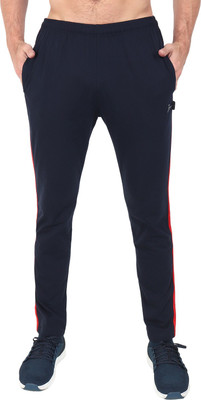 Zeffit Striped Men Light Blue Track Pants
