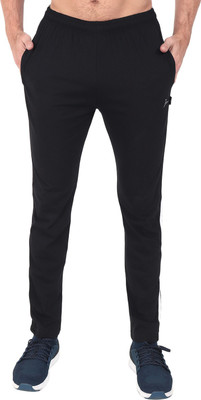 Zeffit Striped Men Black Track Pants