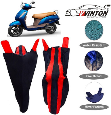 V VINTON Two Wheeler Cover for Suzuki(New Access 125, Red)
