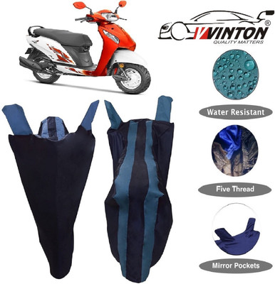 V VINTON Two Wheeler Cover for Honda(Activa, Blue)