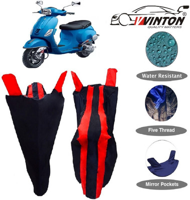 V VINTON Two Wheeler Cover for Piaggio(Piaggio Vespa, Red, Blue)