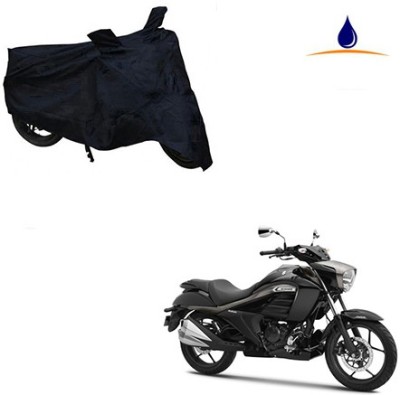 SRENTERPRISES Two Wheeler Cover for Suzuki(Intruder, Black)