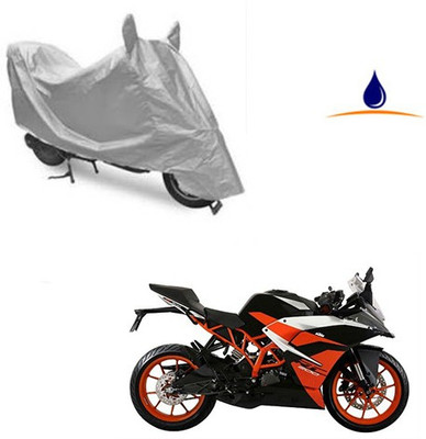 RPSENTTERPR Waterproof Two Wheeler Cover for KTM(RC 200, Silver)