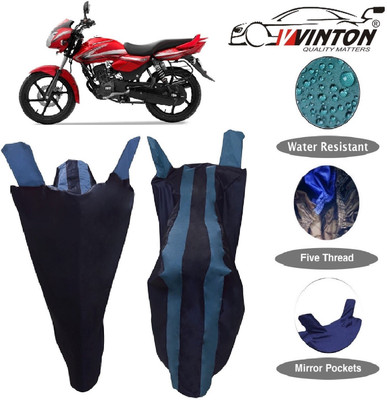 V VINTON Two Wheeler Cover for TVS(Phoenix 125, Blue)