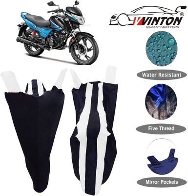 V VINTON Two Wheeler Cover for Hero(Glamour i3s, White)