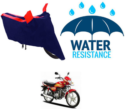 RONISH Waterproof Two Wheeler Cover for Hero(CD deluxe, Blue, Red)